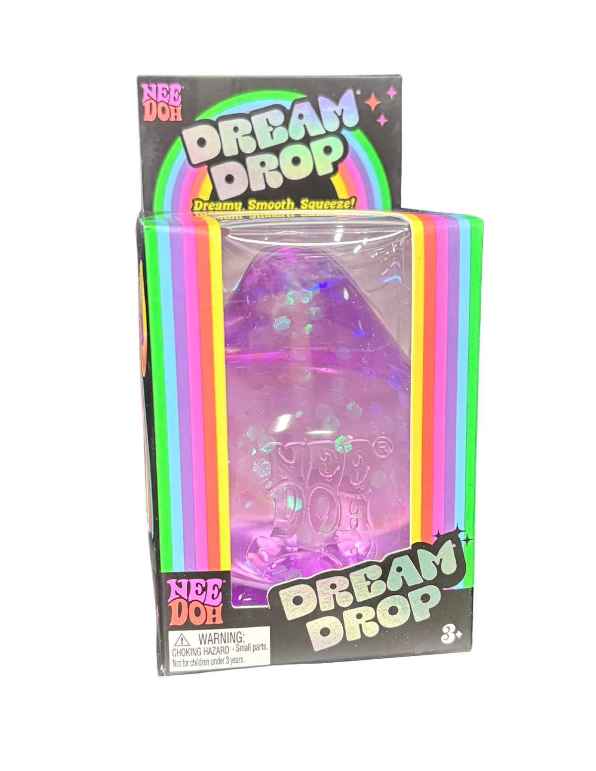 Schylling NeeDoh Dream Drop Sparkle Squish Toy & Display Stand