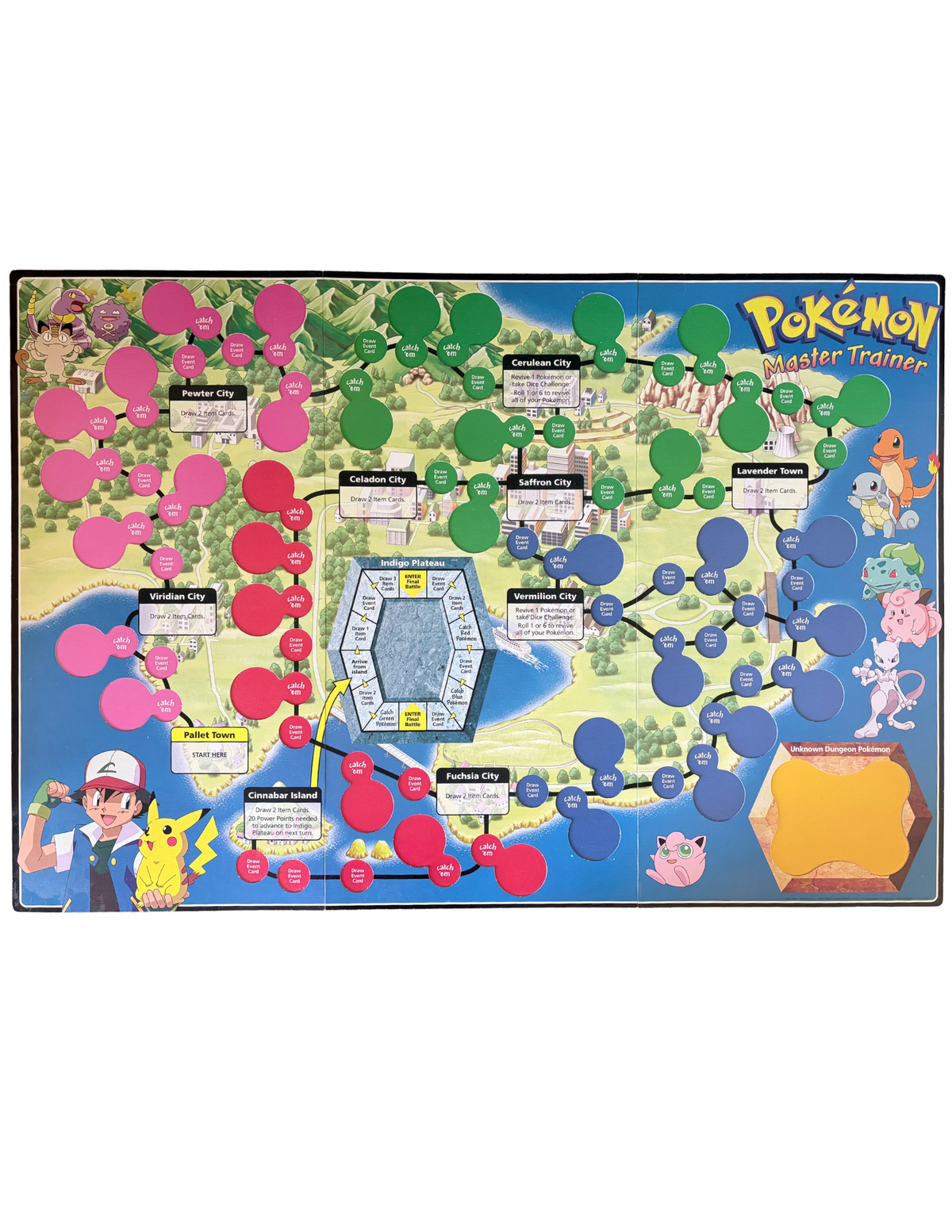 1999 Pokémon Master Trainer Board Game (Milton Bradley) - Vintage & Nearly Complete