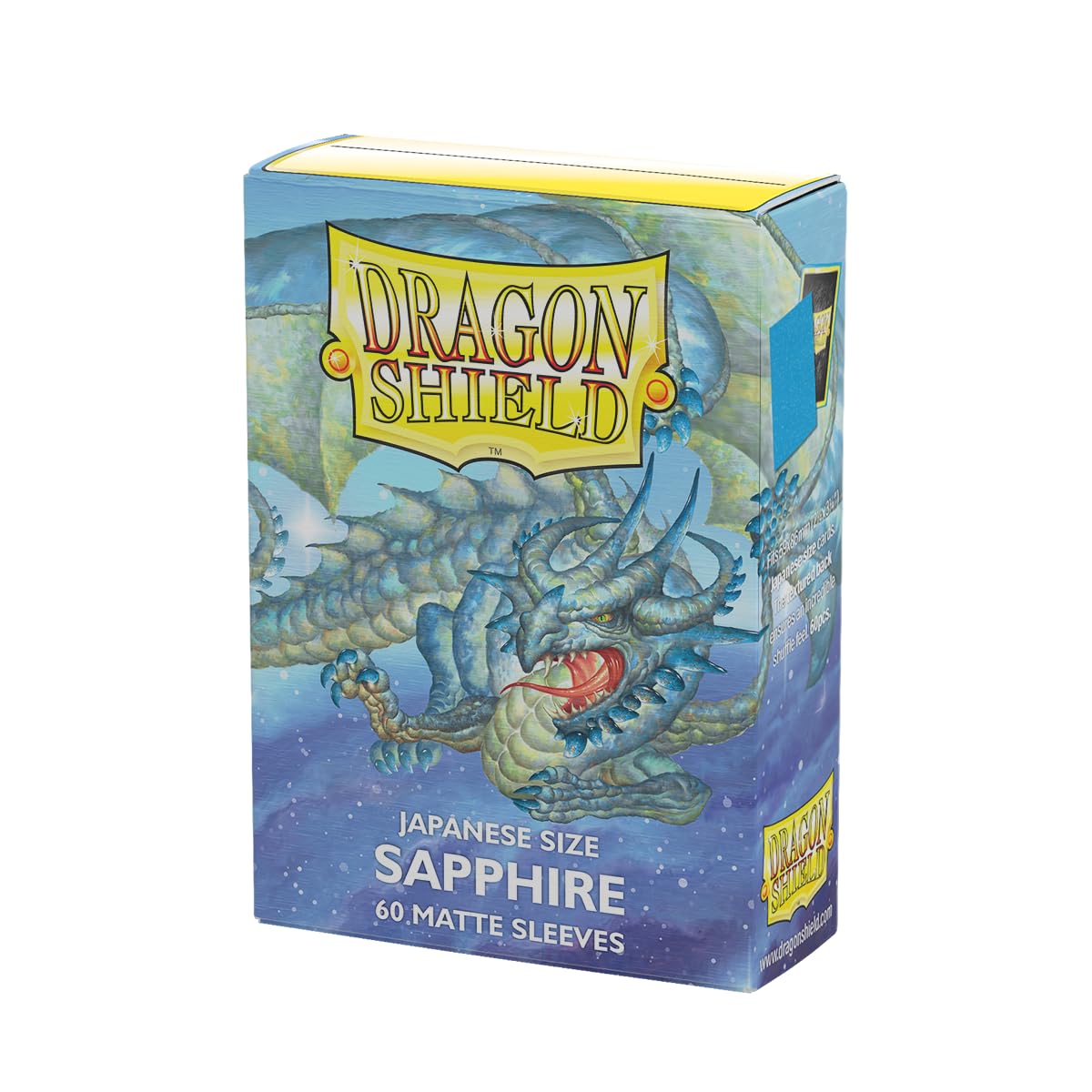 Dragon Shield Japanese size matte trading card sleeves, 60 count, smooth and tough premium sleeves for Yu-Gi-Oh, Naruto, Cardfight, Vanguard