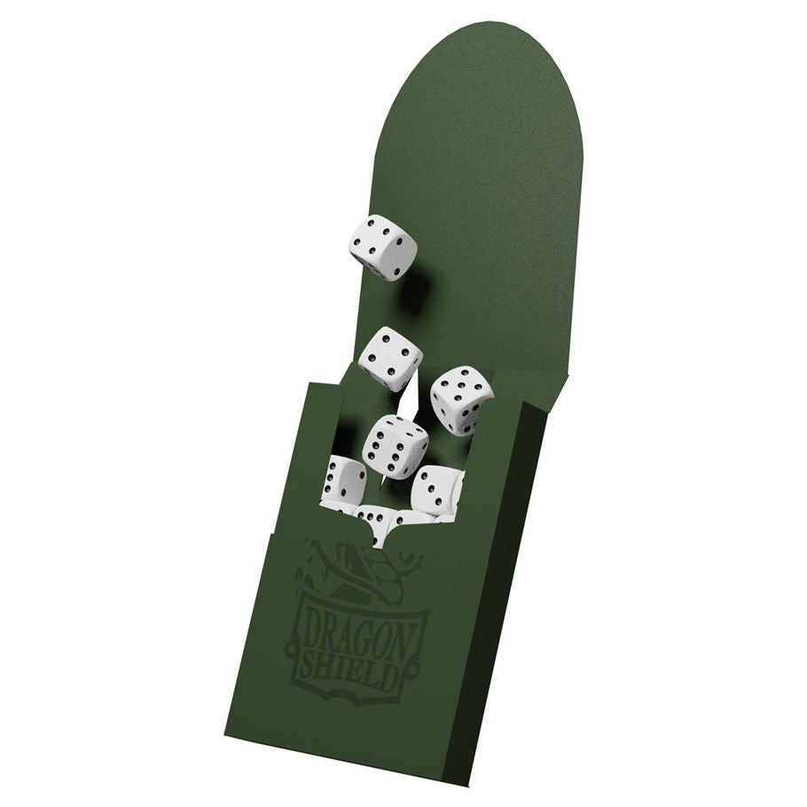 Individual Forest Green Dragon Shield Cube Shell Deck Box