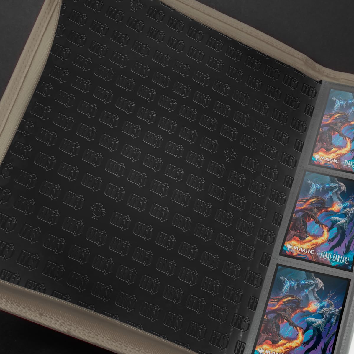 Ultra PRO Final Fantasy x Universes Beyond 9-Pocket Premium Zippered PRO-Binder for Magic: The Gathering with artwork and secure zipper closure.