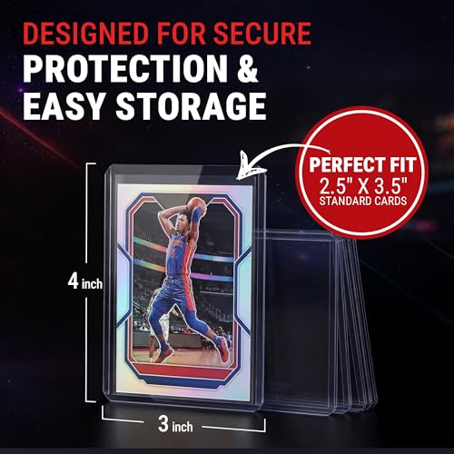 Ultra Pro 3x4 inch toploaders and clear sleeves for collectible trading cards, includes 100 toploaders and 100 sleeves.