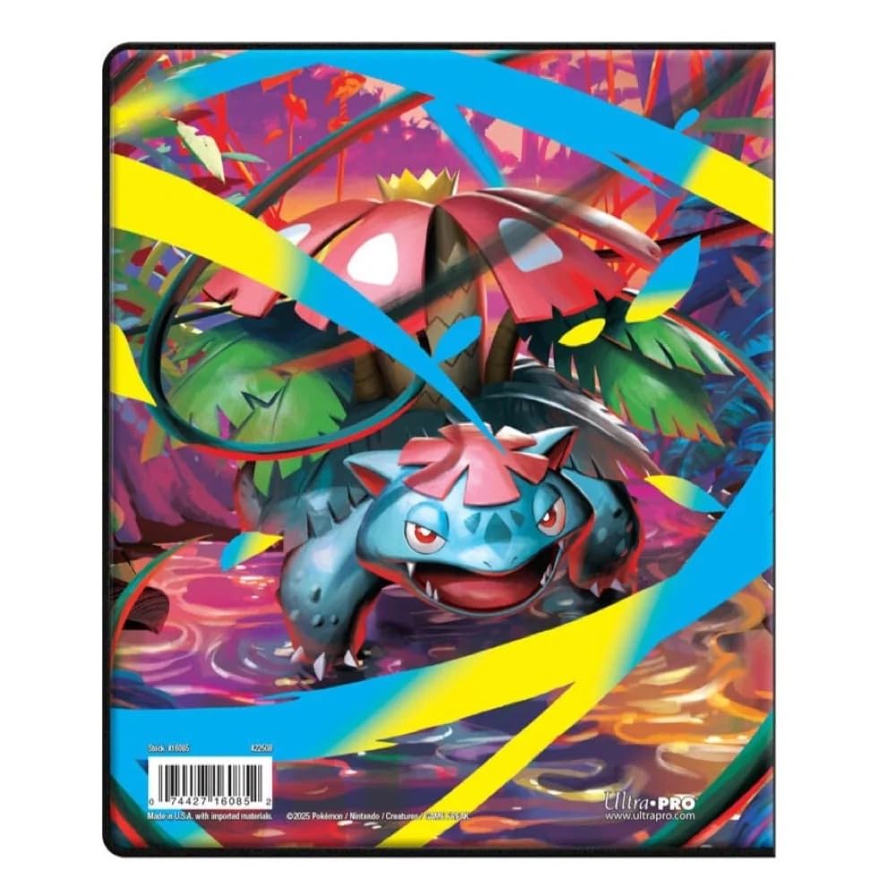 Ultra Pro Pokemon Scarlet & Violet Mega Evolution 4-Pocket Portfolio for trading card storage with vibrant cover design.