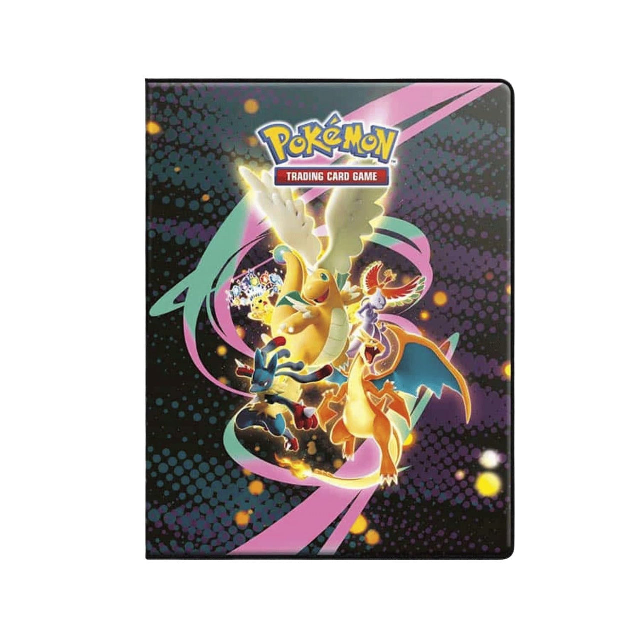 UltraPro Pokemon Mega Evolution ME2.5 Ascended Heroes portfolio with colorful card storage and character artwork on the cover.
