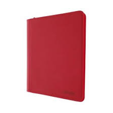 BCW Z-Folio 9-Pocket LX Red Leatherette Toploader Binder (252 Card Capacity)