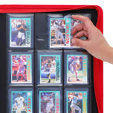 BCW Z-Folio 9-Pocket LX Red Leatherette Toploader Binder (252 Card Capacity)